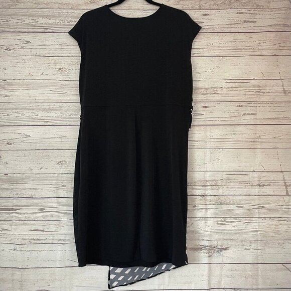 Lane Bryant Black/White Wrap Inspired Dress Size 14/16 - Picture 5 of 6